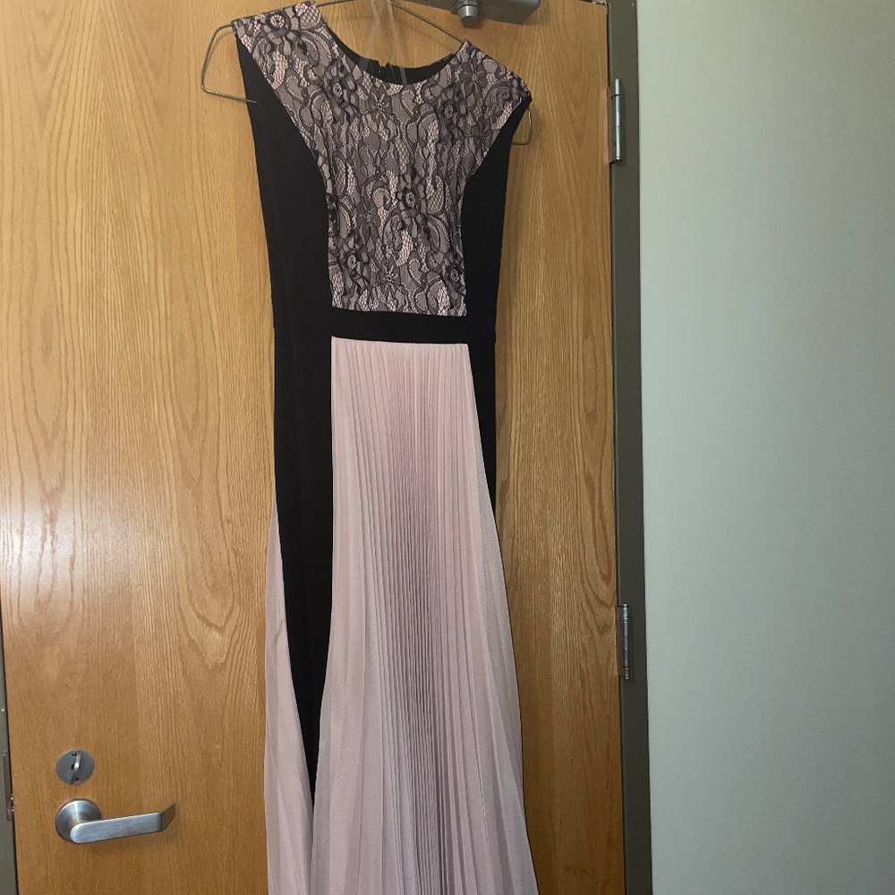 JS Collections pink and black dress